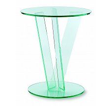 Vale Furnishers - Glass Circular Occasional Table